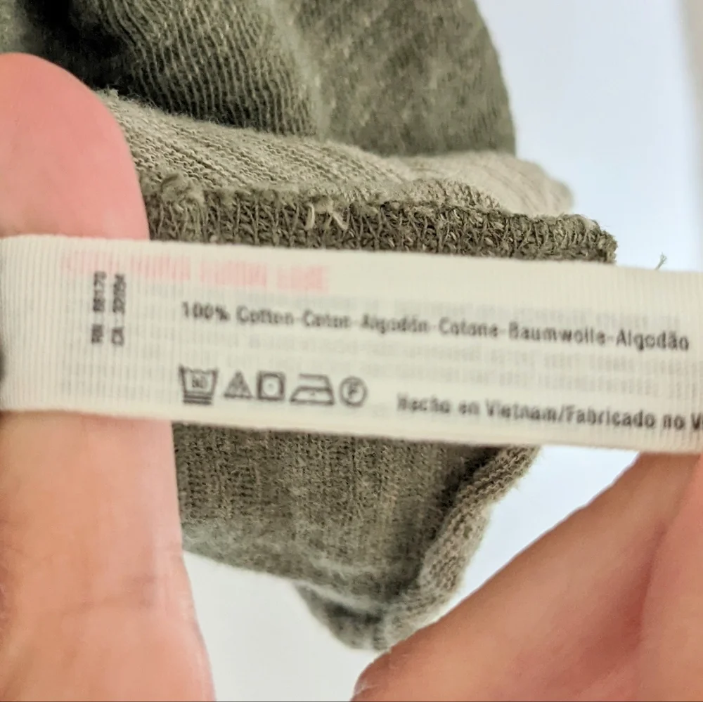 Free People Beach Cocoon Top One Body Funnel Neck Top Rolled Hem  Green - Picture 9 of 16